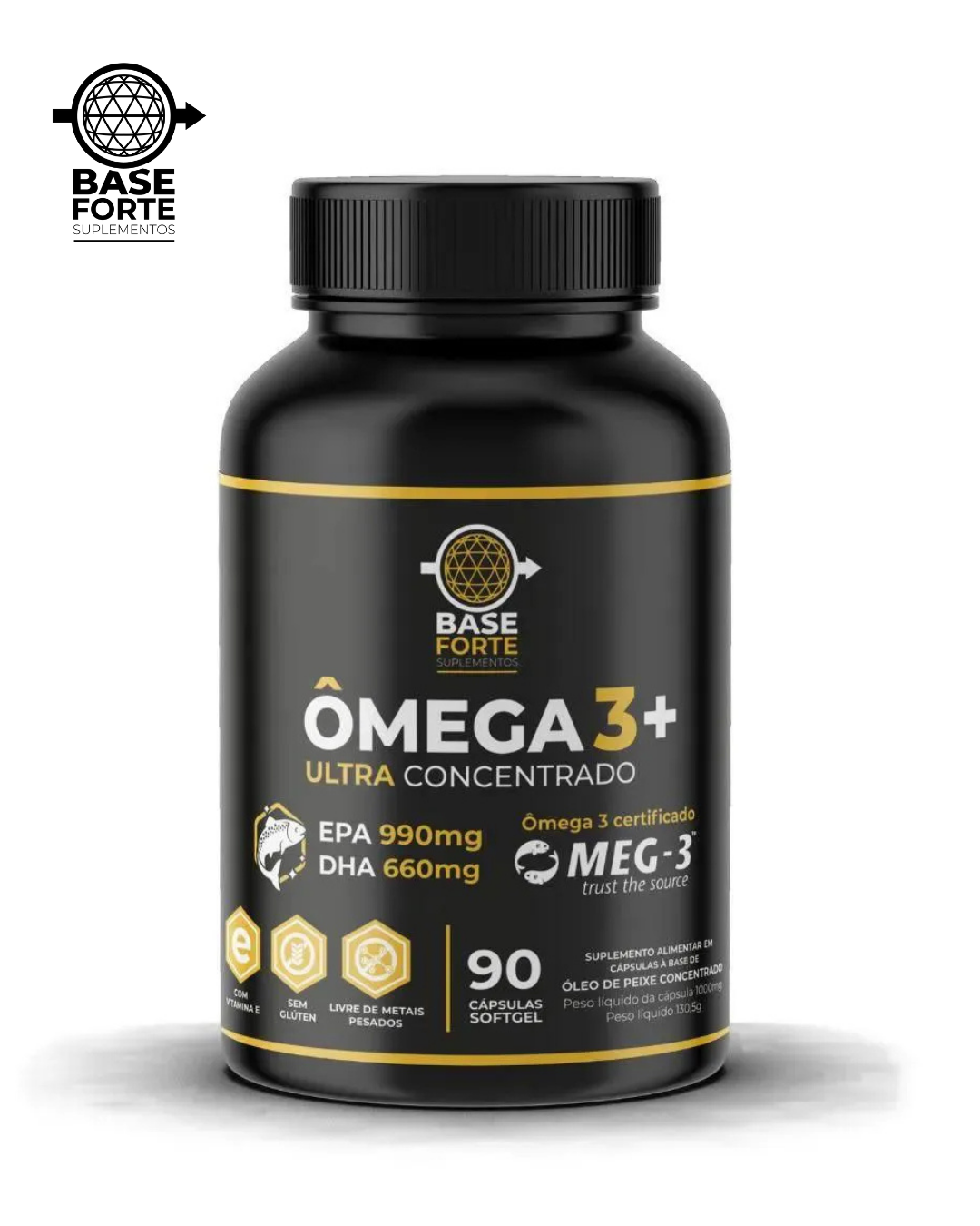 Super Ômega 3 990 EPA/ 660 DHA Ultra Concentrado 90 cápsulas
