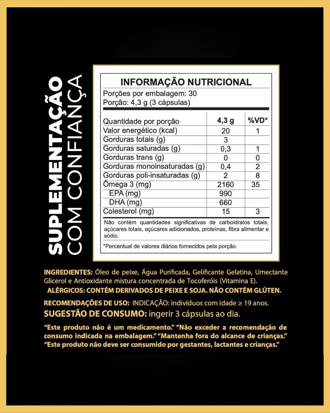 Super Ômega 3 990 EPA/ 660 DHA Ultra Concentrado 90 cápsulas