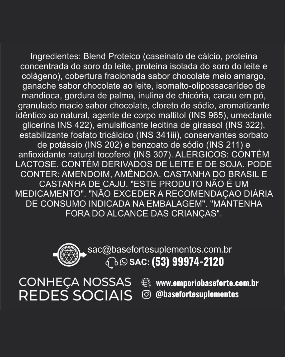 Barra de Proteína sabor Brigadeiro