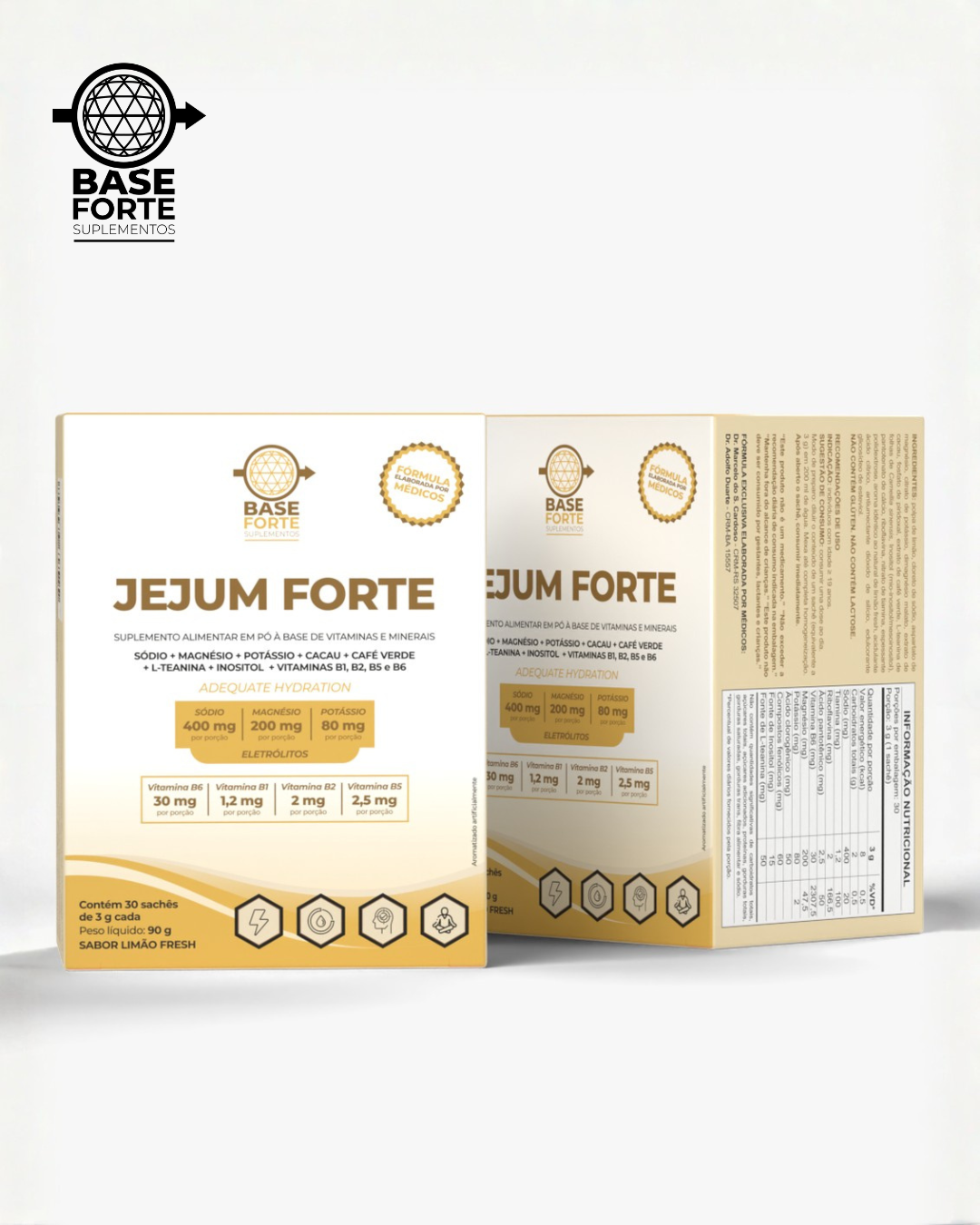 Jejum Forte - Sais Minerais e associações + E-book Guia de uso