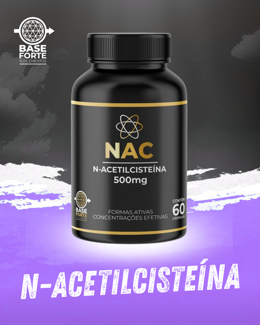 N-Acetilcisteína 500mg (NAC) + Guia de Uso BF