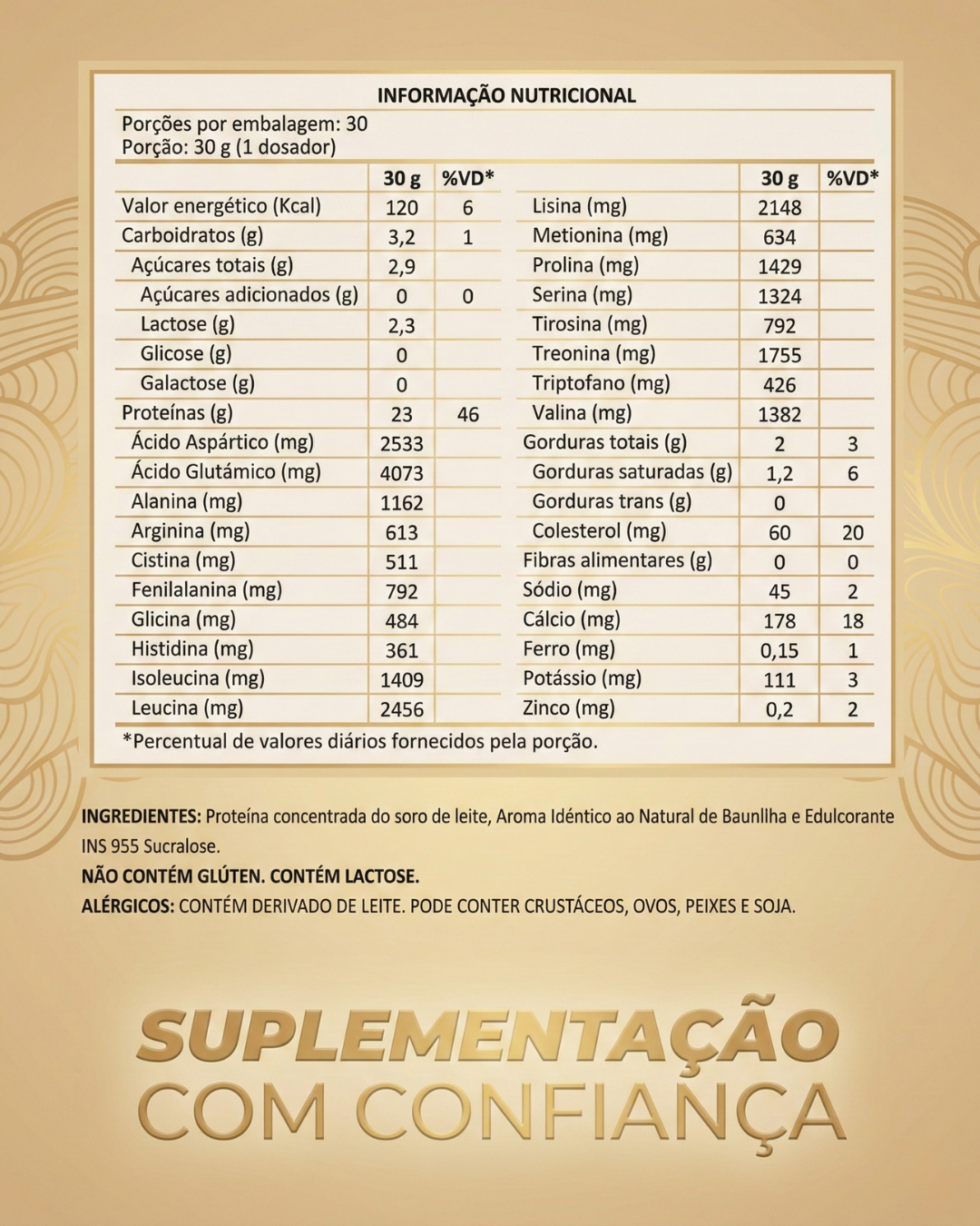 Whey Protein Baunilha Base Forte