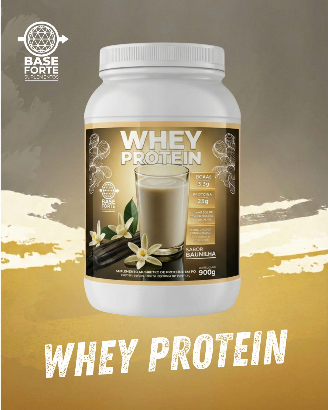 Whey Protein Baunilha Base Forte