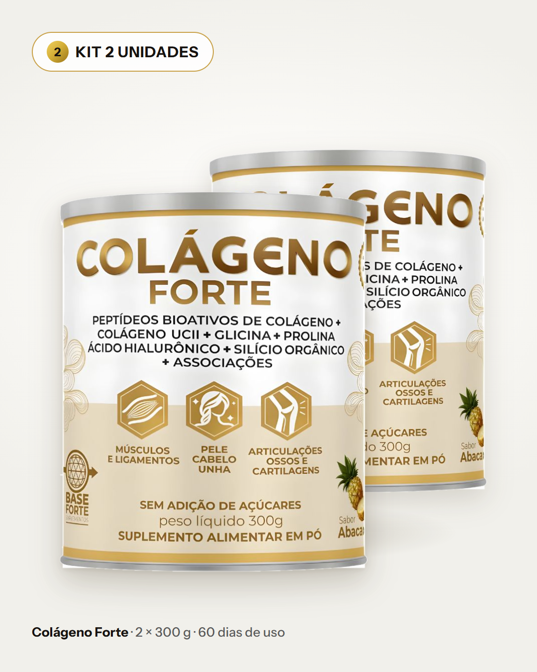 Kit Colágeno Forte 02un. + E-book Guia de uso